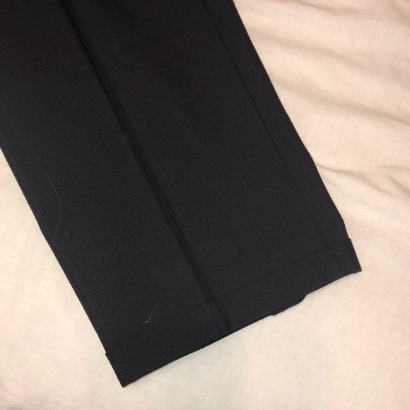 NEW Wall Street men’s 36 x36 poly wool Black Dress Pants Double Pleat Cuffed NWT - Picture 3 of 8